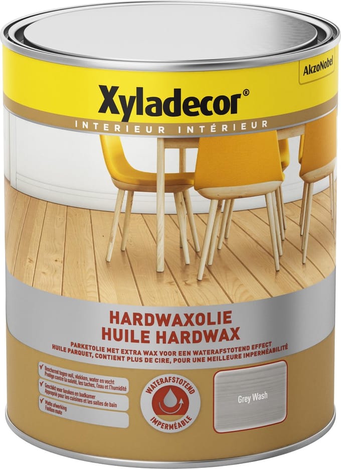 Xyladecor - Hardwax Parketolie - Grey Wash - 0,75 L