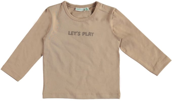 Babylook Lets Play T-Shirt - Maat 62 - Warm Taupe