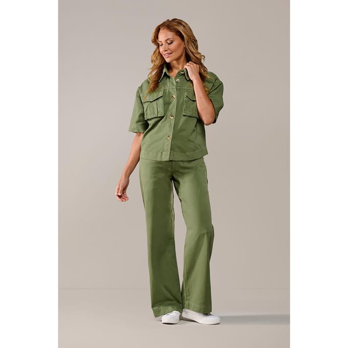 Lina Blouse Olijfgroen