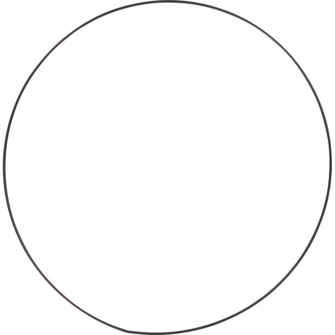 Metalen ring "Cirkel", Zwart - Ø 35 cm