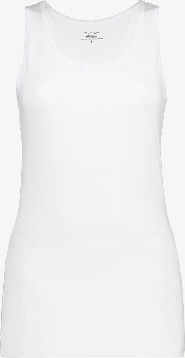 TwoDay dames basic singlet wit - Maat M