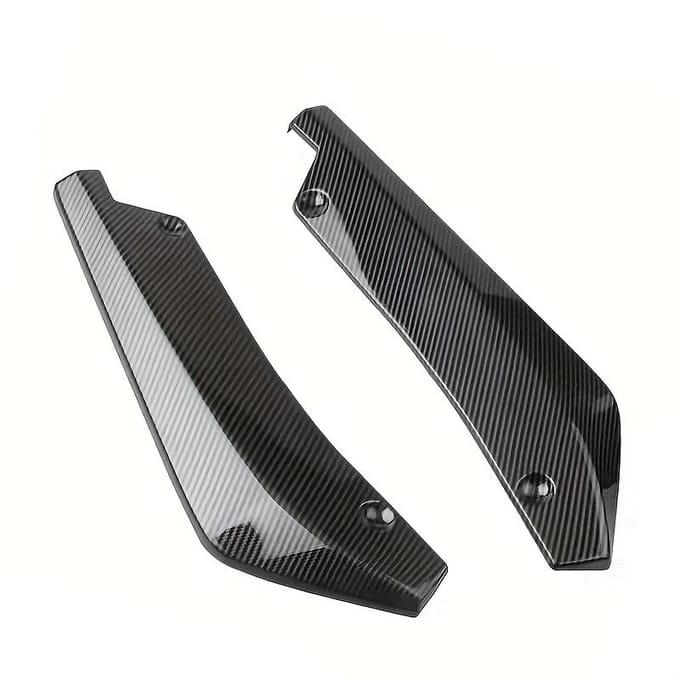 Tweedelige Universele Auto Bumper Lip Diffuser Split Spoiler Schraper Beschermer, Achterhoek Achterspoiler Modificatie gray