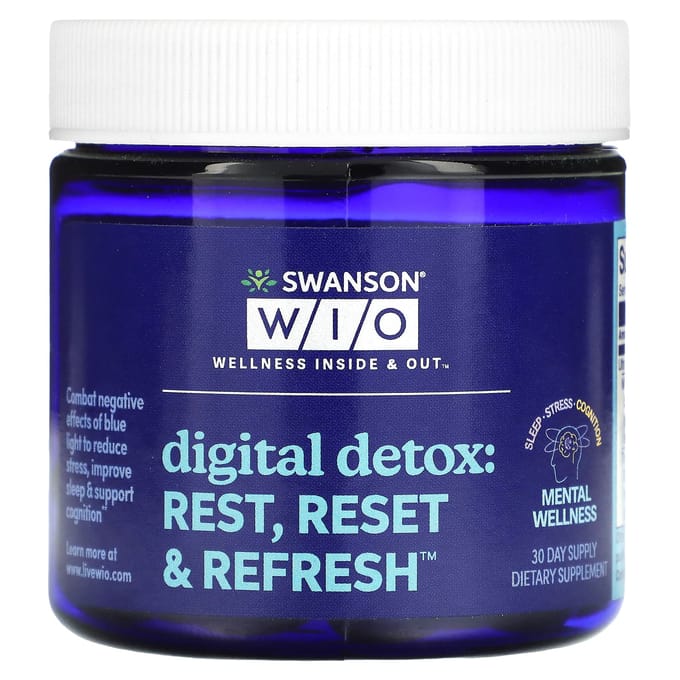 Swanson WIO, Digitale Detox: Rust, Reset & Verfris, 30 Softgels