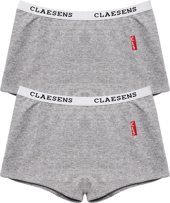 Claesen's® - Meisjes Boxershort 2-Pack GrijsCL 733-Grey-6