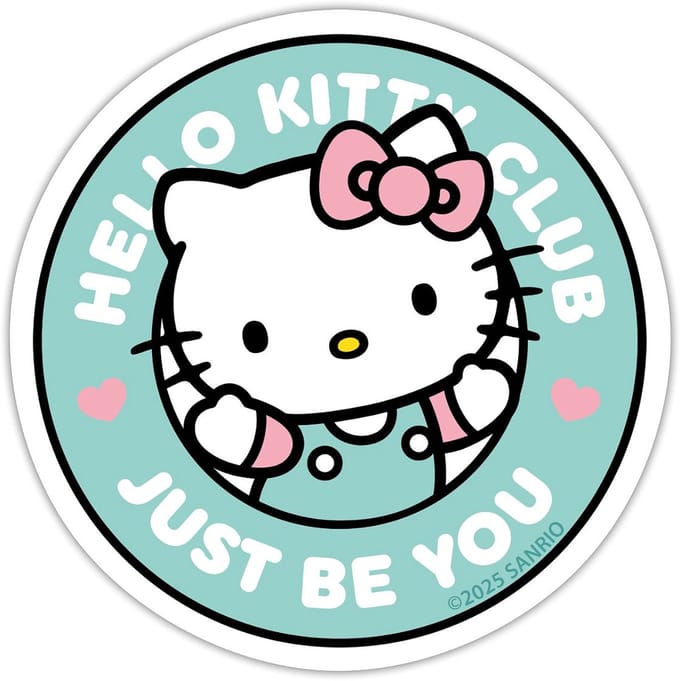 Hello Kitty Just Be You Hello Kitty Club Sticker Maat S (max. 10 x 10cm)