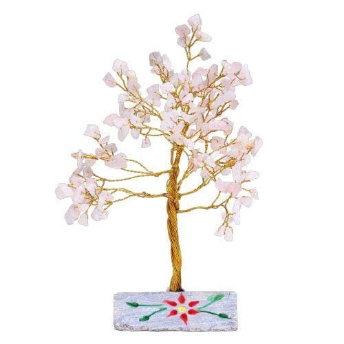 Rozenkwarts edelsteenboom - 160 stenen