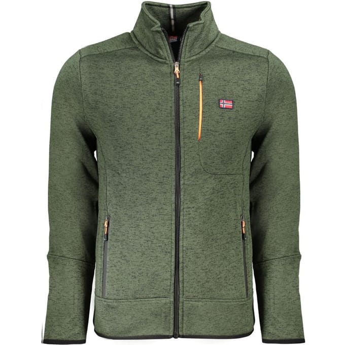 Noorwegen 1963 Groene Polyester Heren Sweatshirt