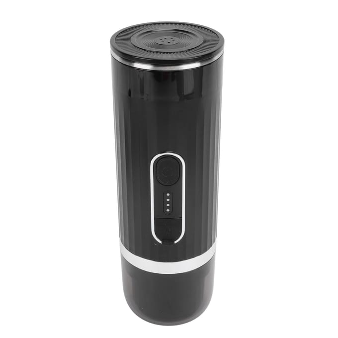 Machine à café électrique portable, auto-chauffante, rechargeable par USB, pour café moulu L noir