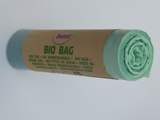Biozakken 60 liter groen 60x80 cm - 1 rol à 5 stuks