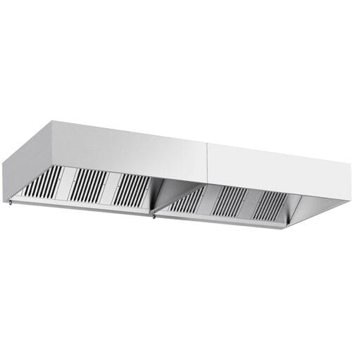 GGM Gastro Kastenhaube - 3800mm - mit Filter & Lampe Zilver