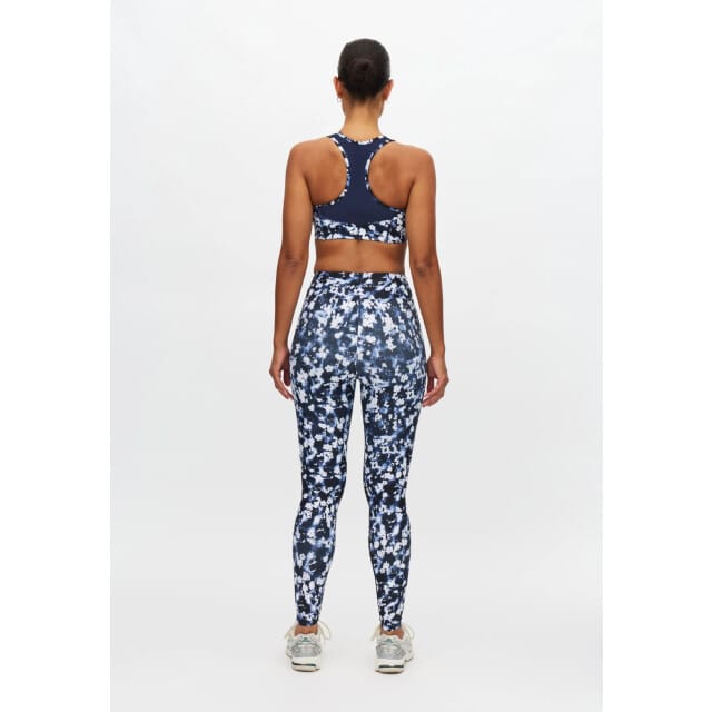RÖHNISCH - Printed High Waist Tights - Lange trainingslegging dames - Donkerblauw