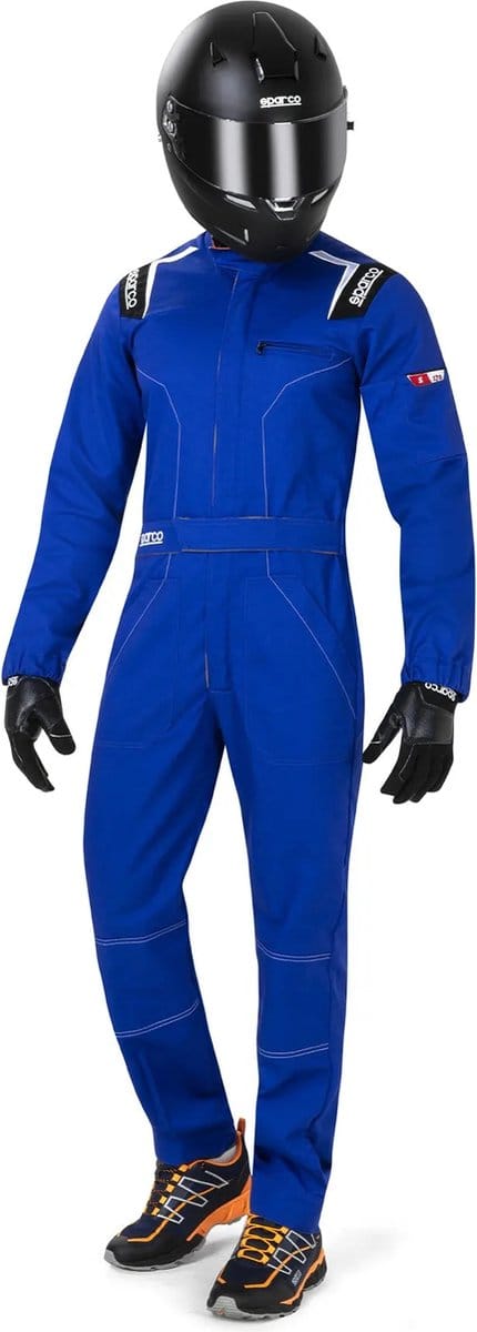 Sparco MS-4 - Monteursoverall Overall - Zwart/Grijs/Blauw/Rood