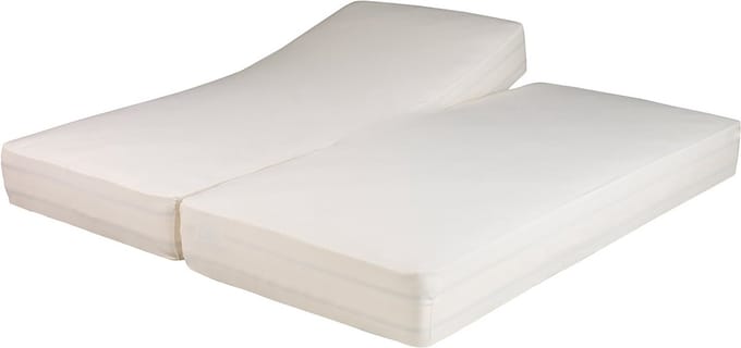 Hoeslaken Jersey Plus Duosplit - Wit 180x200/220 32 cm dik Hoekhoogte