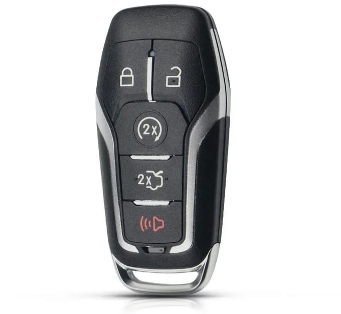 XEOD Autosleutelbehuizing - sleutelbehuizing auto - sleutel - Autosleutel smartkey / Geschikt voor: Ford 5 knops