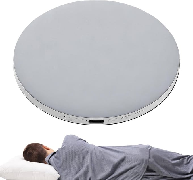 Kussen luidspreker - Slaap audio - Ontspannen slapen - Gericht geluid - 123 cm breed - Grijs