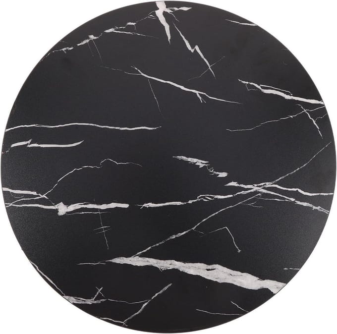 Rond Tafelblad - Vervangend blad - Tafel Upgrade - Veilig Afgerond Profiel - 40 cm - Zwart