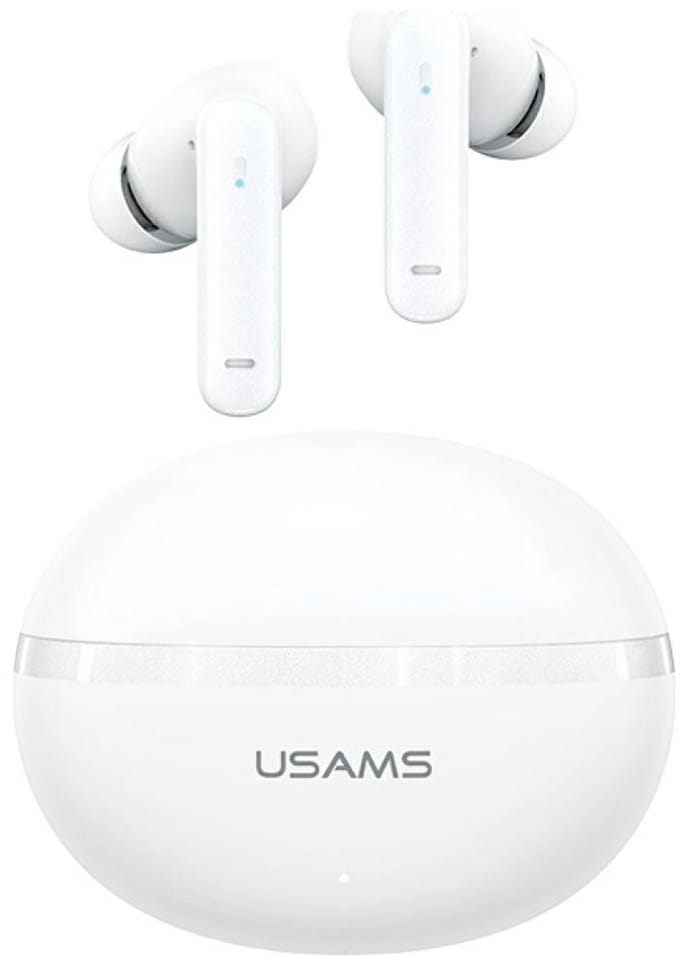 Koptelefoon Bluetooth USAMS Echo E02 TWS ANC+ENC draadloos wit