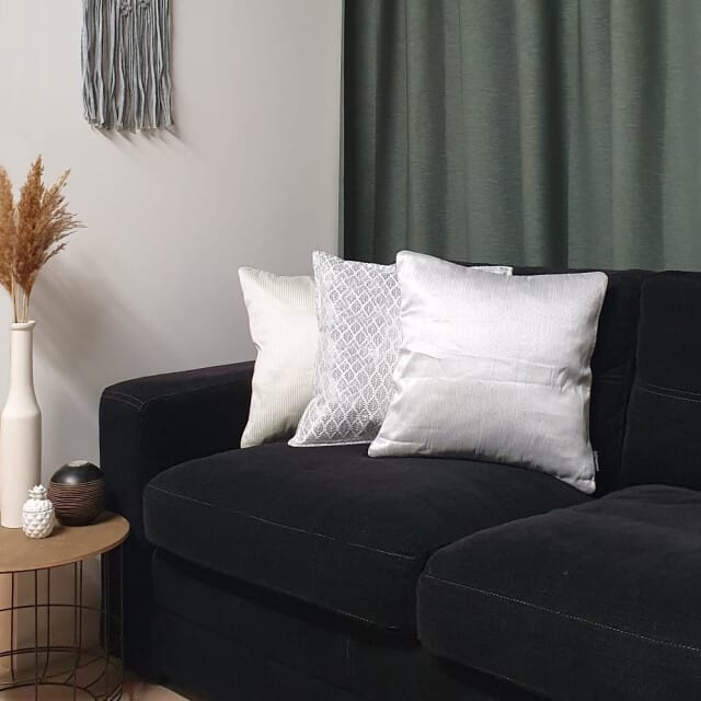 Gek op kussens! Sierkussen ishaan white / silver | 45 x 45 cm | polyester