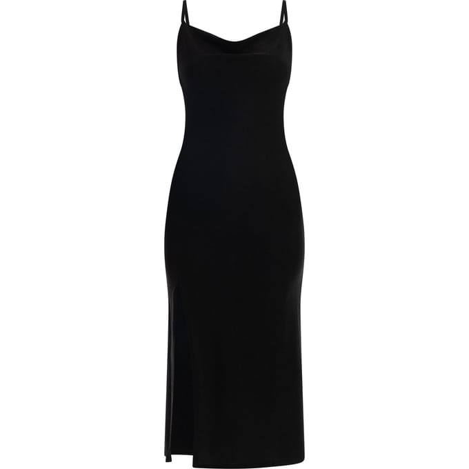 Mymo Midi-jurk met bandjes Dames zwart