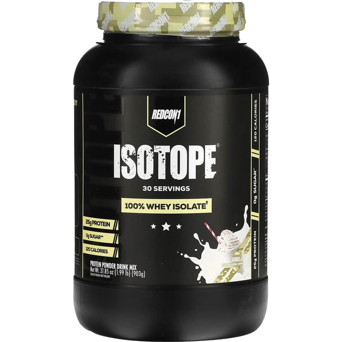 Redcon1, Isotope, Eiwitpoeder Drankmix, Vanille, 1,99 lb (903 g)
