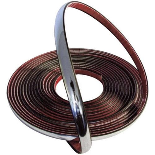 Carpoint Decoratiestrip Chroom Zelfklevend Pvc 9 Mm 8 Meter