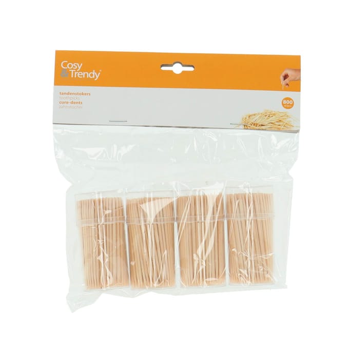 Tandenstoker Set - Set van 4 - 200 Stuks