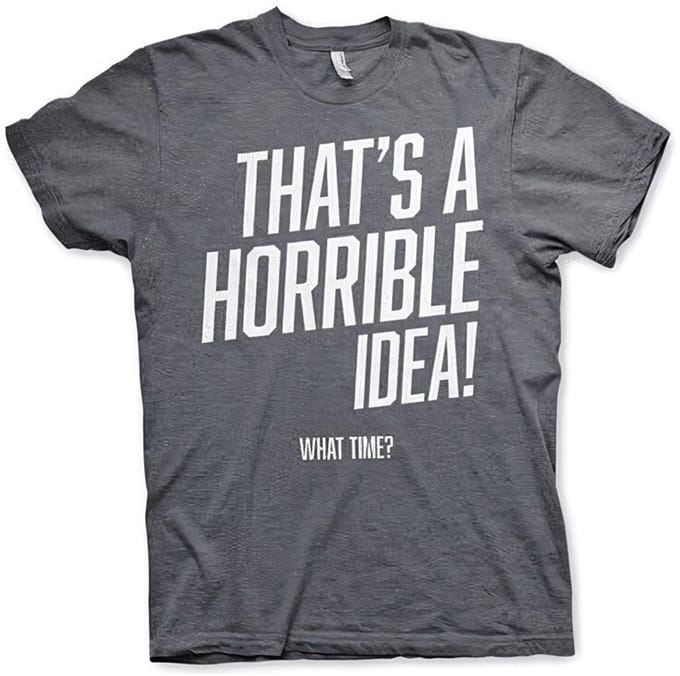 Hybris That's A Horrible Idea, What Time? T-shirt Dark-Heather