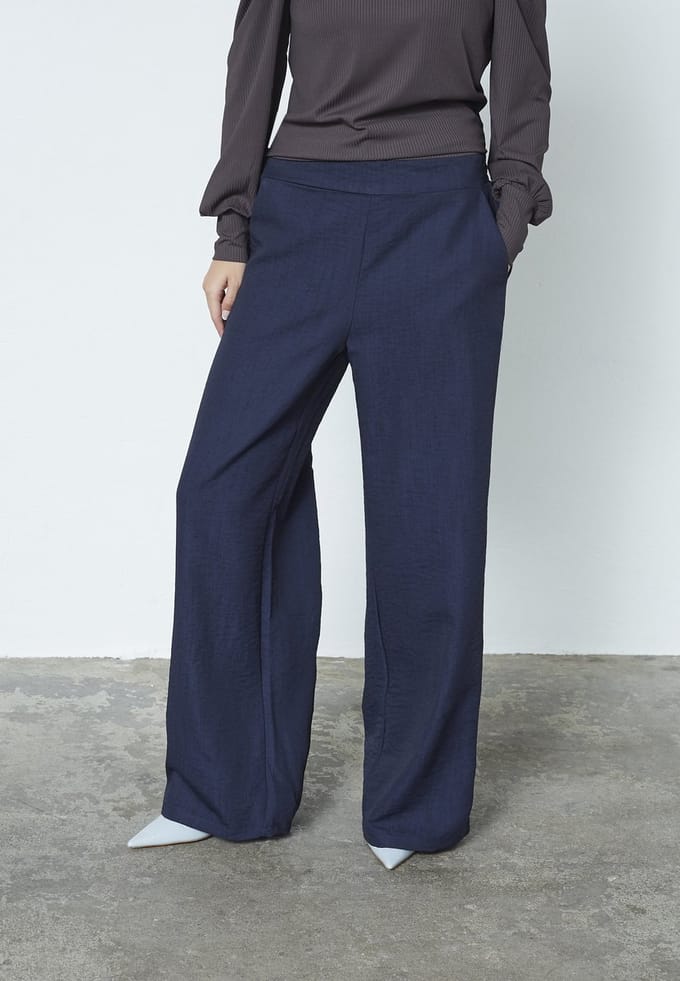 SISTERS POINT Verina-pa3 - Dames Broek - Dark Blue - Maat S