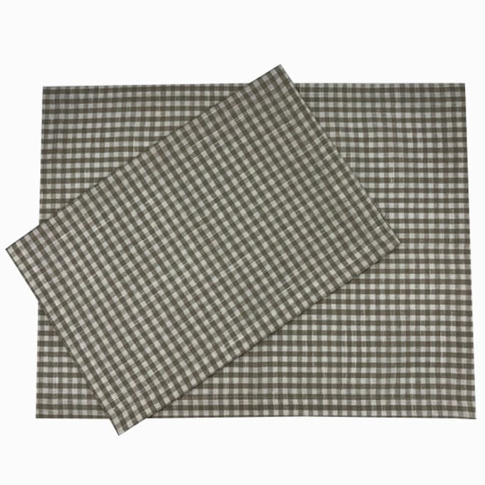 Rut placemat chocolate - set van 4