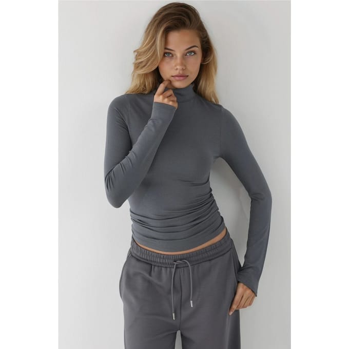 Slim Fit Halve Col Blouse