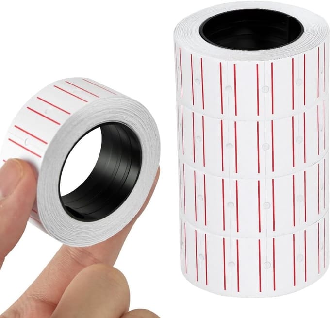 Solidchoice - Set van 5 Prijslabels met 2500 Stuks voor Winkels