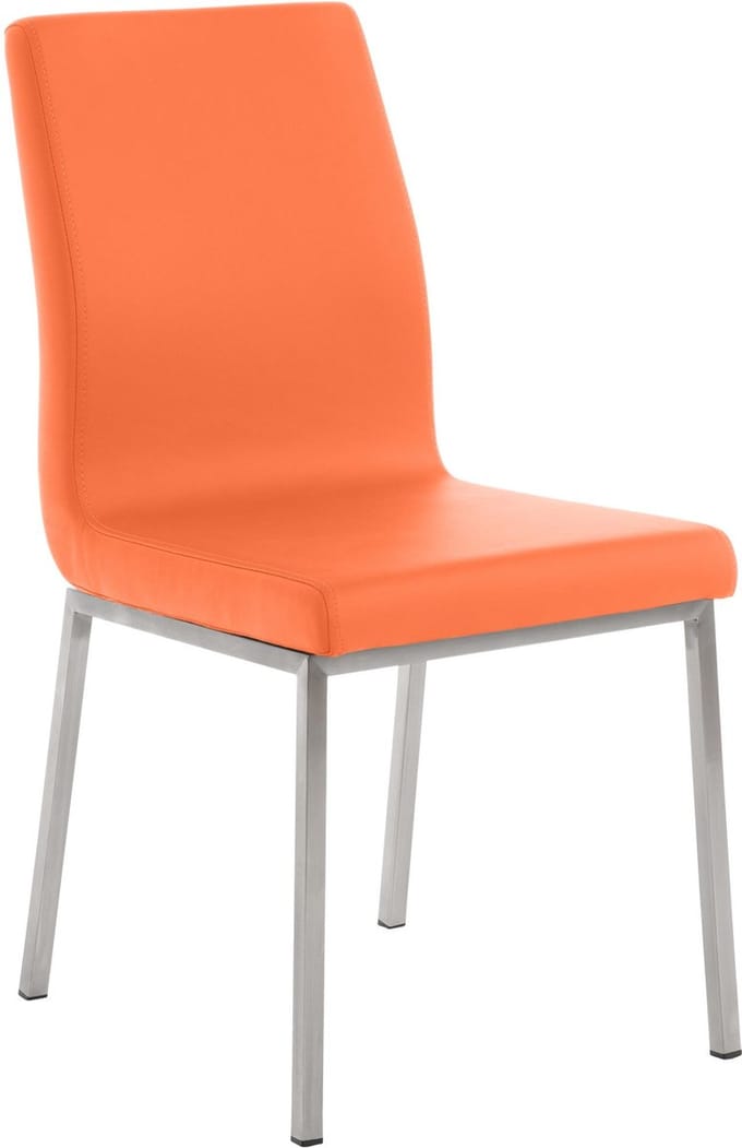 CLP Colmar Eetkamerstoel - Kunstleer oranje