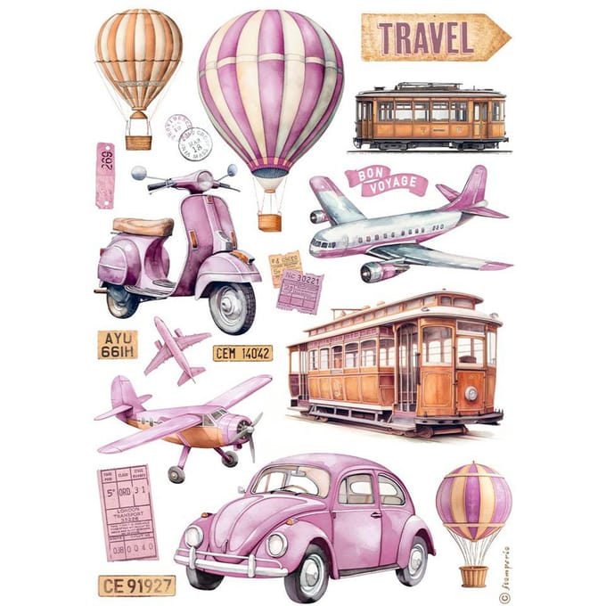 Motief strozijde "Travel"