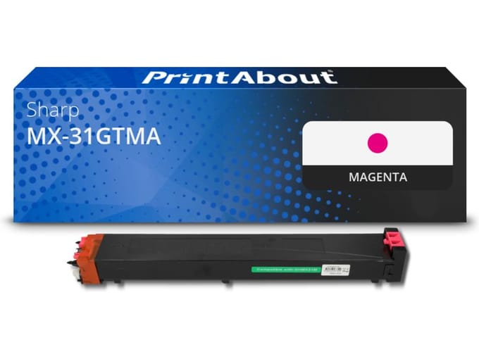PrintAbout huismerk Toner MX-31GTMA Magenta Geschikt voor Sharp