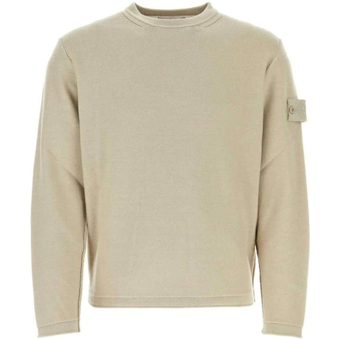 Pull Stone Island Ghost Beige Homme Hauts Fauve 8015539FA-V0090 S beige