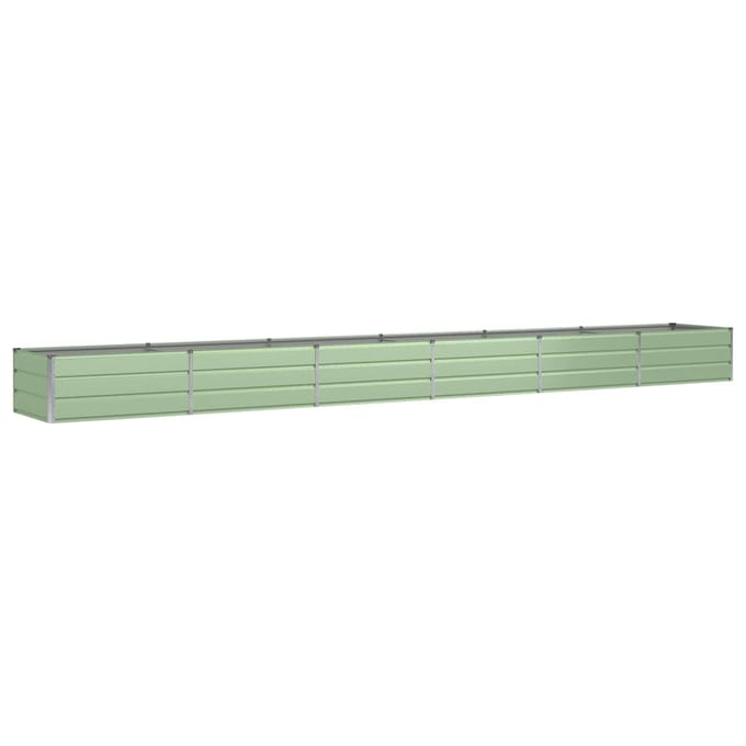 vidaXL - Plantenbak - Groen - 600 - x - 80 - x - 45 - cm - Staal