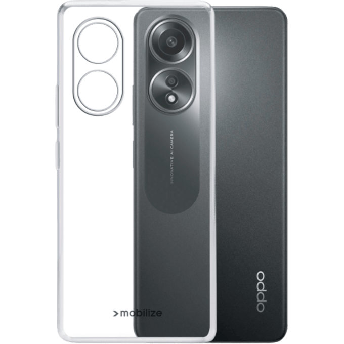 Mobilize OPPO A58 Siliconen (TPU) Hoesje Transparant