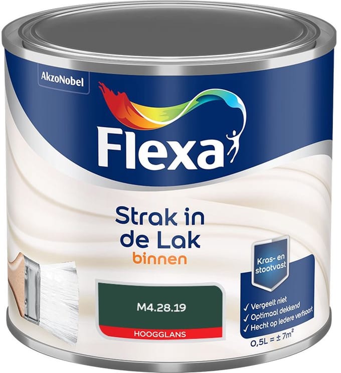 Flexa - Strak In De Lak Binnenlak Hoogglans - M4.28.19 - Mengverf - 500 Ml