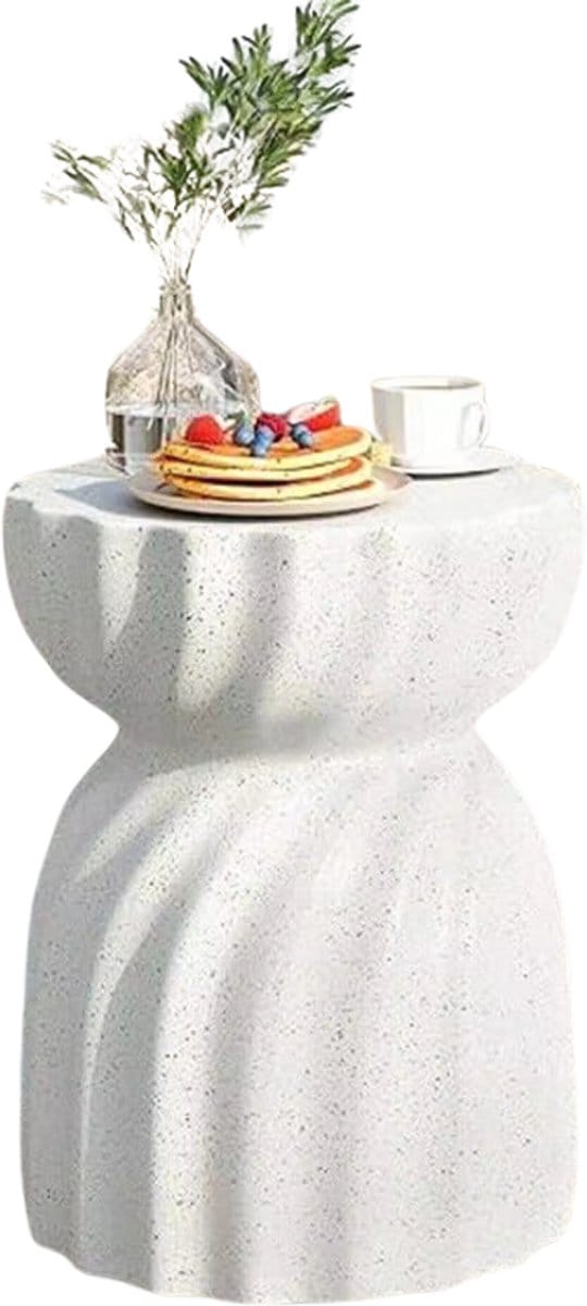 Ronde bijzettafel Zito - Salontafel - Woonkamer - Emerald look - Side table - 35cm