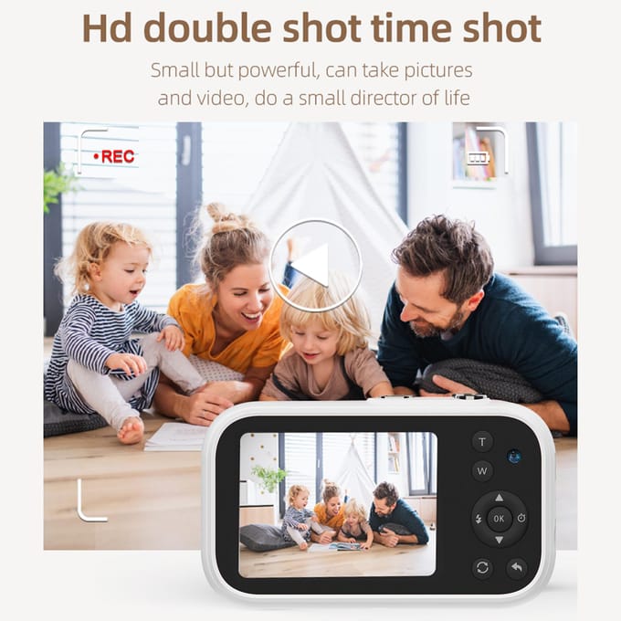 1080P Digitale Camera Draagbare Digitale Videocamera 48MP Dubbele Lens 2.8 Inch IPS Scherm Spelletjes Spelen
