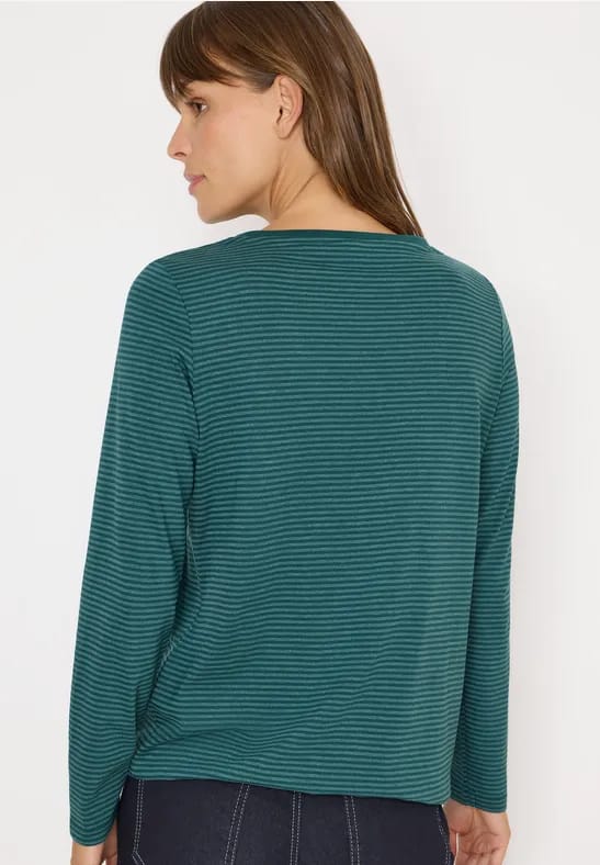 Shirt met ton-sur-ton strepen