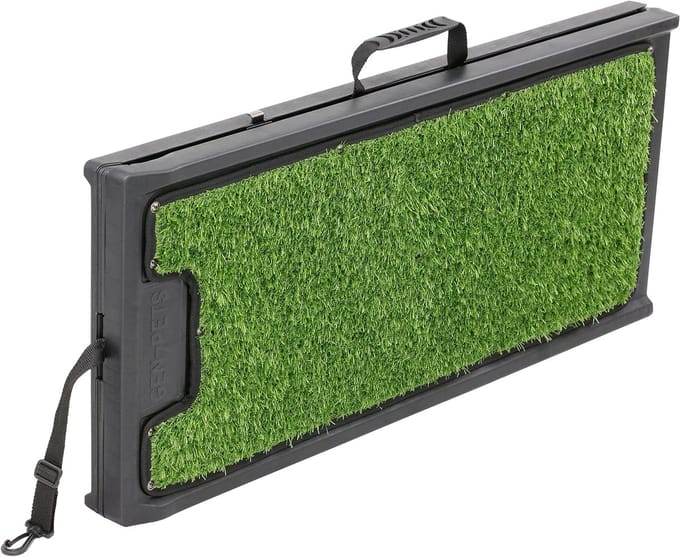 Huisdier opstaphelling - Hondenhelling auto - Veilig instappen - Antislip oppervlak - 183 cm lang - Groen