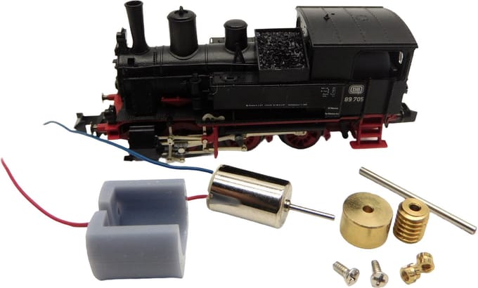 micromotor NM060C motor ombouwset voor Minitrix BR 89.6, K.Bay.Sts.B. DII, R 3/3