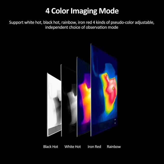 192*144 IR Resolutie Infrarood Thermische Camera -20 tot 350 celsius Temperatuurbereik Handheld Thermisch zwart
