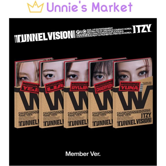 ITZY [TUNNEL VISION] Lid Versie. + Gratis geschenk SET (5 ver.) white