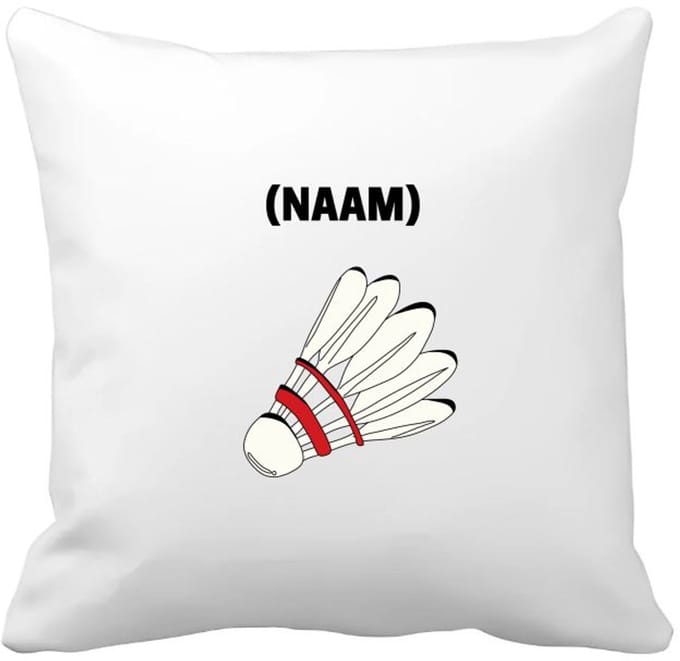 Akyol - badminton met eigen naam Kussen hoes - Badminton - badmintonner - sport - 40 bij 40 cm