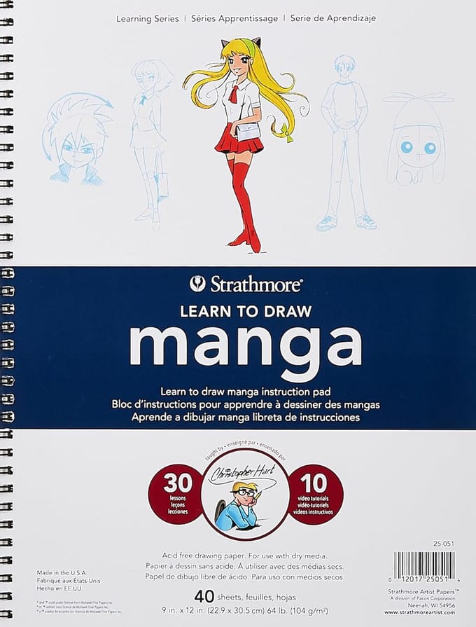 Leer Te Teken Pad 9 inch x 12 inch voor Manga