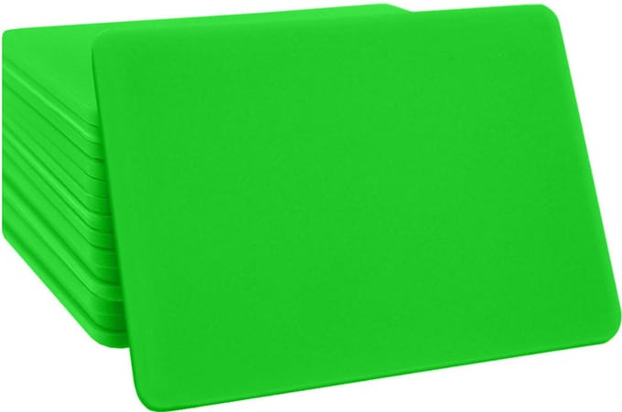 CombiCraft blanco munten rechthoek 85x55mm groen - per 100 stuks