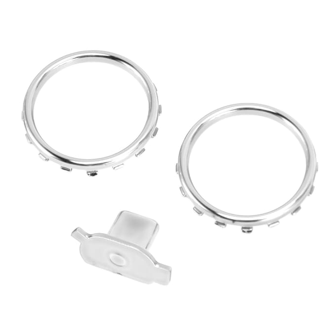 Anneaux d'accent décoratifs pour manette Xbox Elite Series 2 Remplacement des boutons Switch Chrome mat