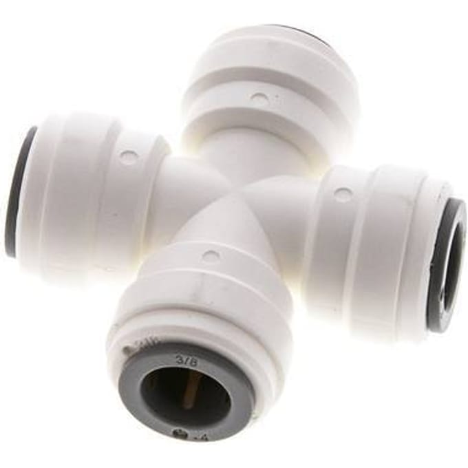 3/8'' Cross POM Insteekfitting FDA EPDM [2 Stuks]